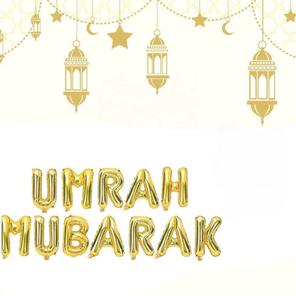 Umrah Mubarak Letter Balloons