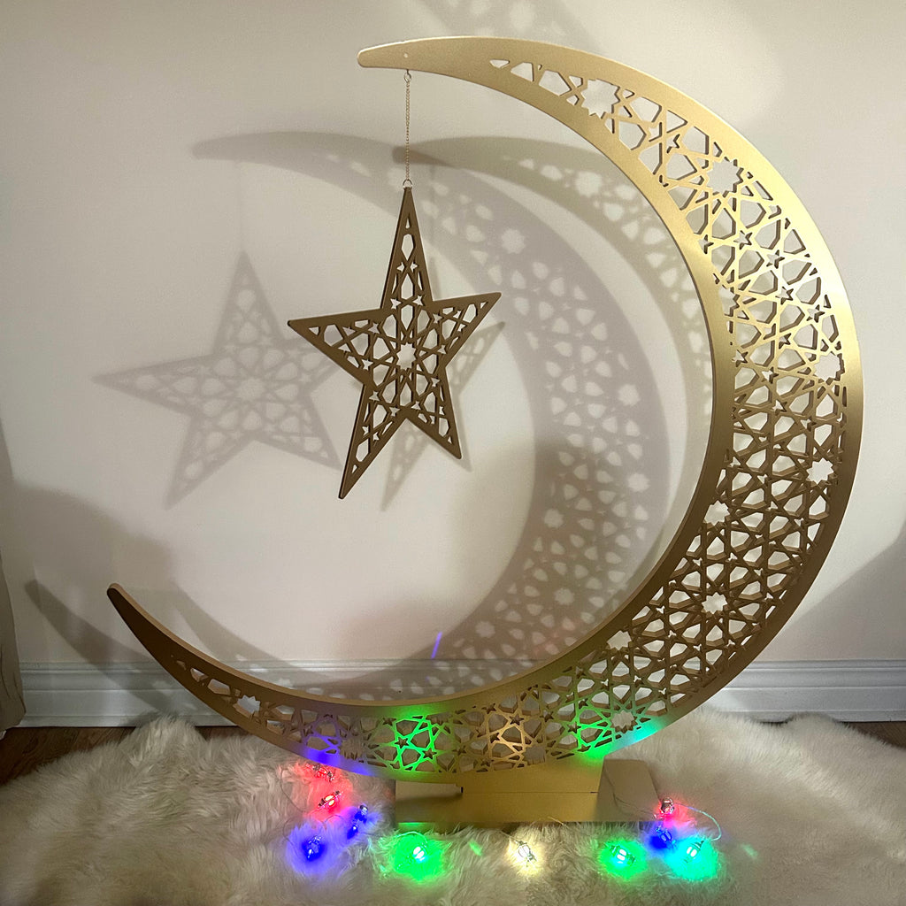 Large Crescent Moon with Stand