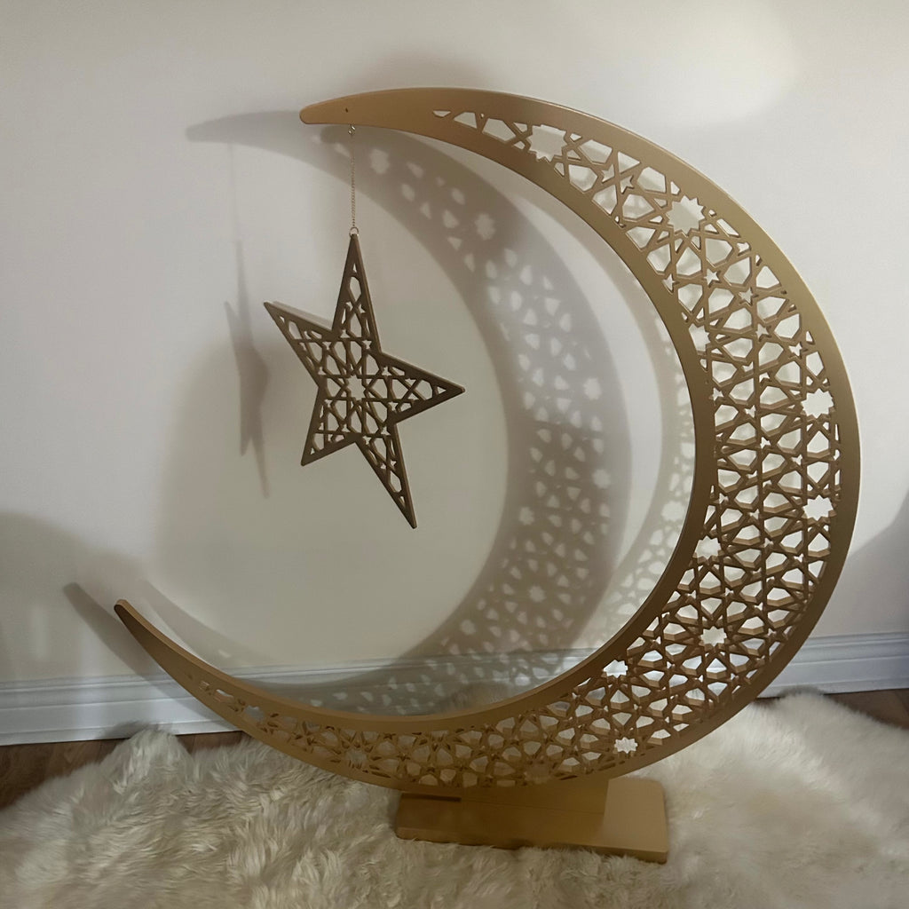 Large Crescent Moon with Stand