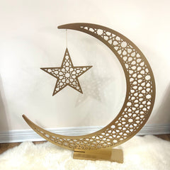Large Crescent Moon with Stand