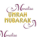 Umrah Mubarak Letter Balloons
