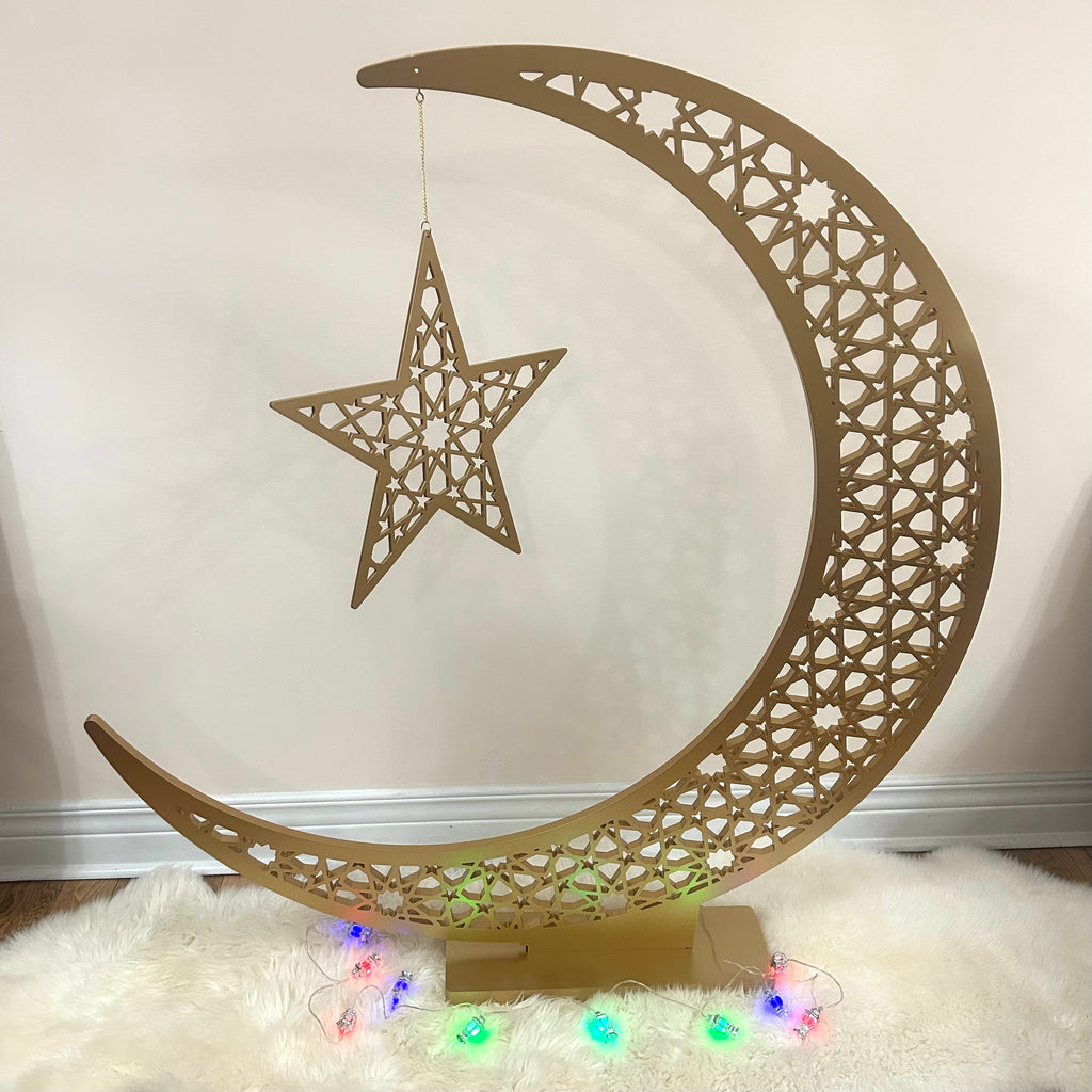 Large Crescent Moon with Stand