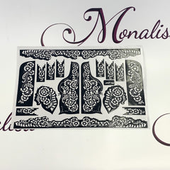 Henna Stencil Sticker