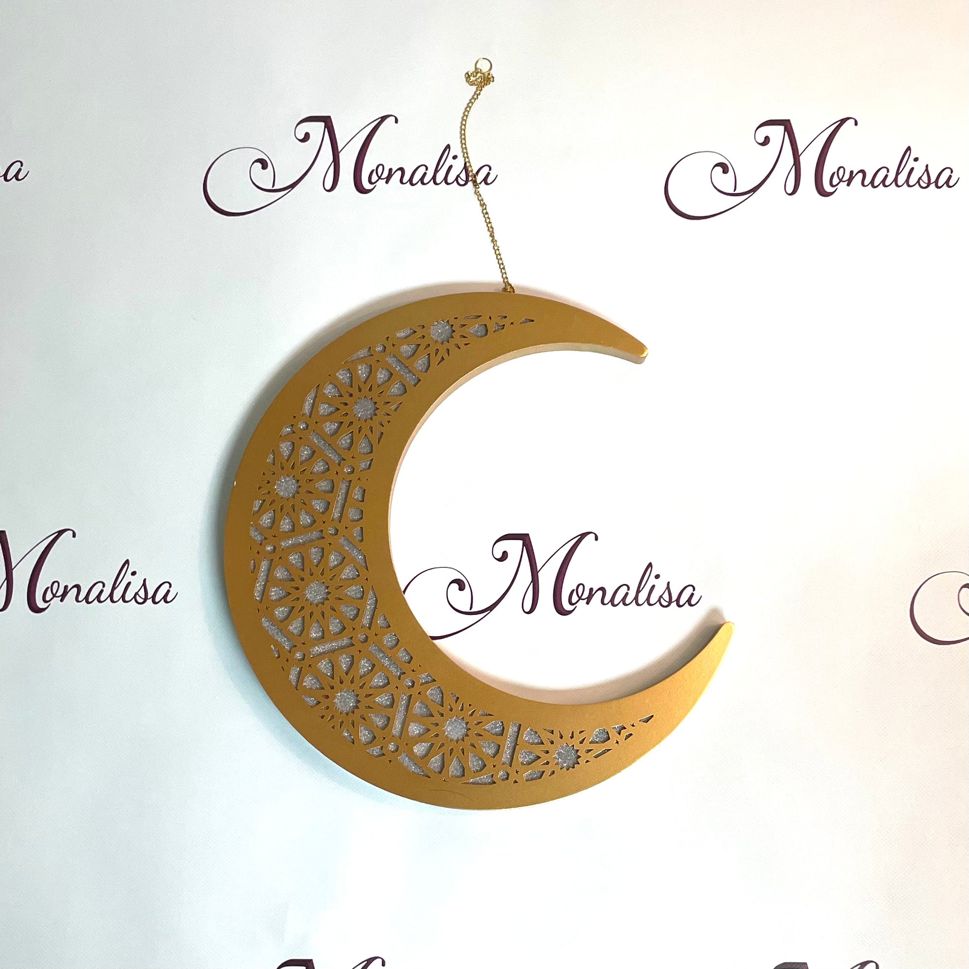 LED Hanging Crescent Moon