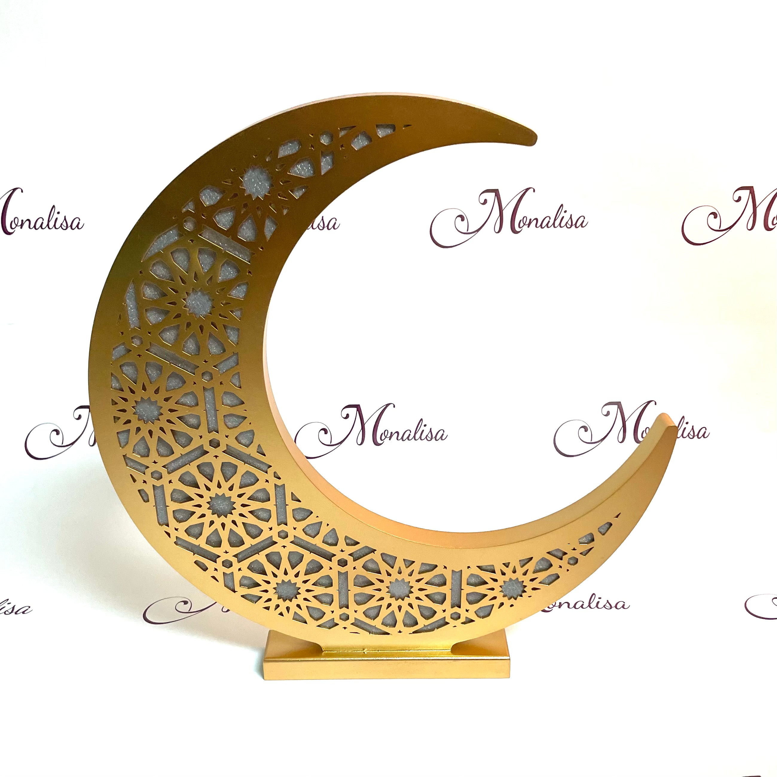 LED Standing Crescent Moon