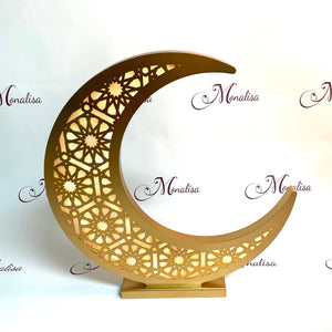LED Standing Crescent Moon