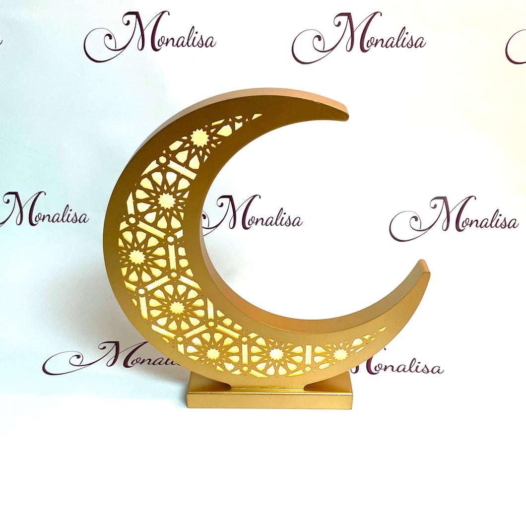 LED Standing Crescent Moon